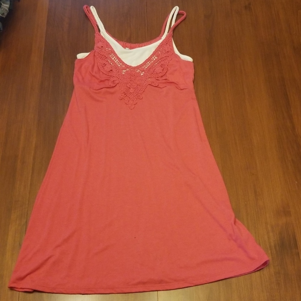 Pink tank dress